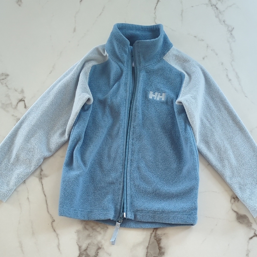 Helly Hansen Kids Blue and Gray Fleece Jacket